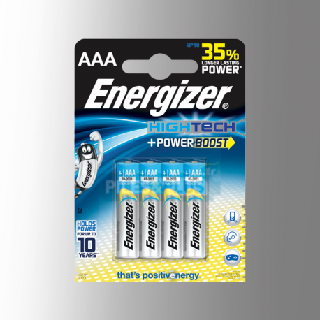 Piles alcalines LR03 - AAA Energizer Power Boost(blister de 4)