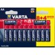 Piles alcalines LR06 - AA – 1,5V Varta Max Tech (5+3 gratuites)