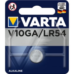 Pile électronique alcaline 1,5V LR54 - V10GA Varta