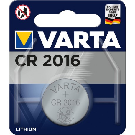 Pile électronique lithium CR2016 Varta