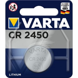 Pile électronique lithium CR2450 Varta.