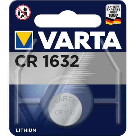 Pile électronique lithium CR1632 Varta