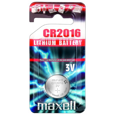Pile électronique lithium CR2016 Maxell