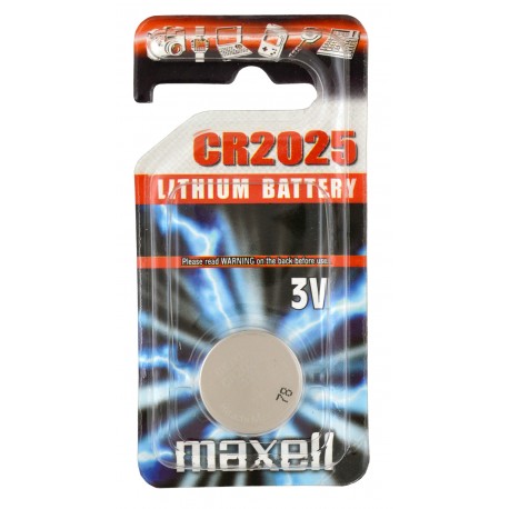 Pile électronique lithium CR2025 Maxell