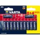 Piles alcalines LR06 - AA – 1,5V Varta Max Tech (5+3 gratuites)