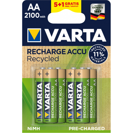 4 piles rechargeables RECYCLED AAA/HR03 - 800mAh