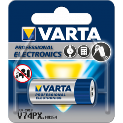 Pile électronique oxyde d'argent 1,5V SR44 - V76PX Varta