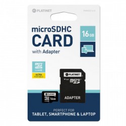 Carte Micro SDHC avec adaptateur 16GB