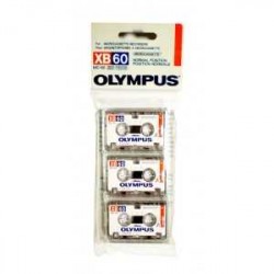 Lot de 3 microcassettes OLYMPUS XB60