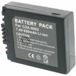 Batterie de remplacement pour PAN DMW-BM7 / S002E (12.2mm ép.) 7.4V