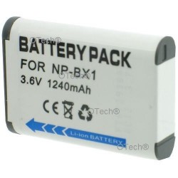 Batterie de remplacement pour SONY NP-BX1 3.7V Li-Ion 1260mAh - D153SN