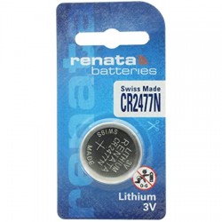 Pile électronique lithium CR2477N Renata