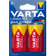 Piles alcalines LR20 - D – 1,5V Varta Max Tech (blister de 2)