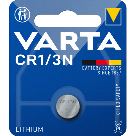 Pile électronique lithium CR1/3N Varta