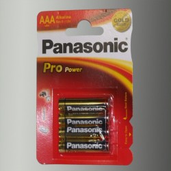 Piles alcalines LR03 - AAA – 1,5V Panasonic Pro Power