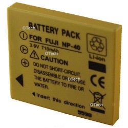 Batterie de remplacement pour FUJI NP-40/SLB-0737 Grey 3.7V L6
