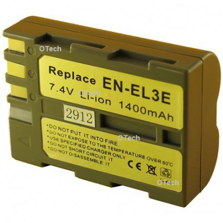Batterie de remplacement pour EN-EL3E 7.4V L14